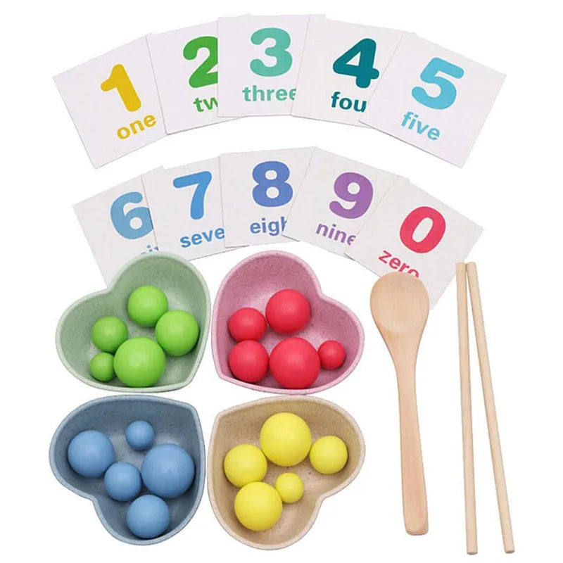 Beads test tube toy children logic, motor planning, concentration, counting, numbers, fine motor training game Montessori teaching aids educational toy for kids