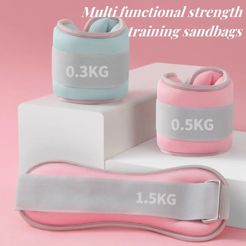 0.3/0.5KG Wrist Ankle Weight Sandbags Multifunction Iron Straps For kids and adult Fitness and strength, calming, can be used for arms and legs