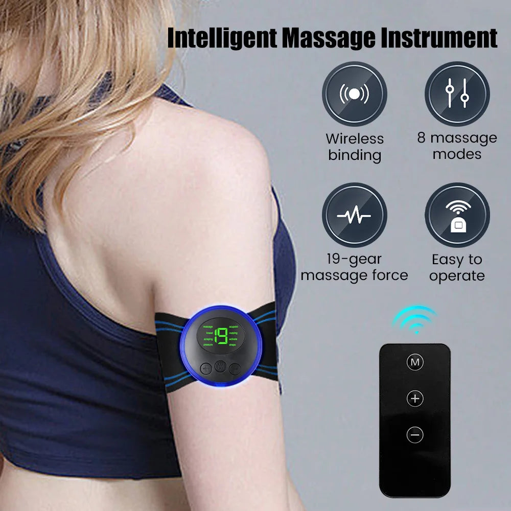 Mini Portable EMS Neck Massager Electric Neck Stimulator for Cervical Muscle Pain Relief And Shoulder Relaxation Massage Patch