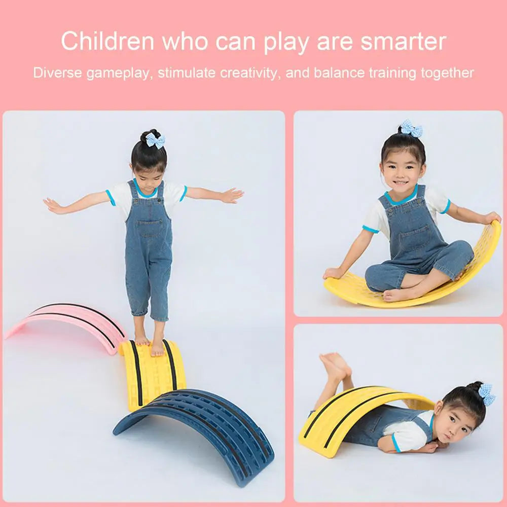 Kids Rocking Balance Seesaw Board Physical Coordination, balance, gross motor Training Equipment Game Teeterboard Play Toy Plate