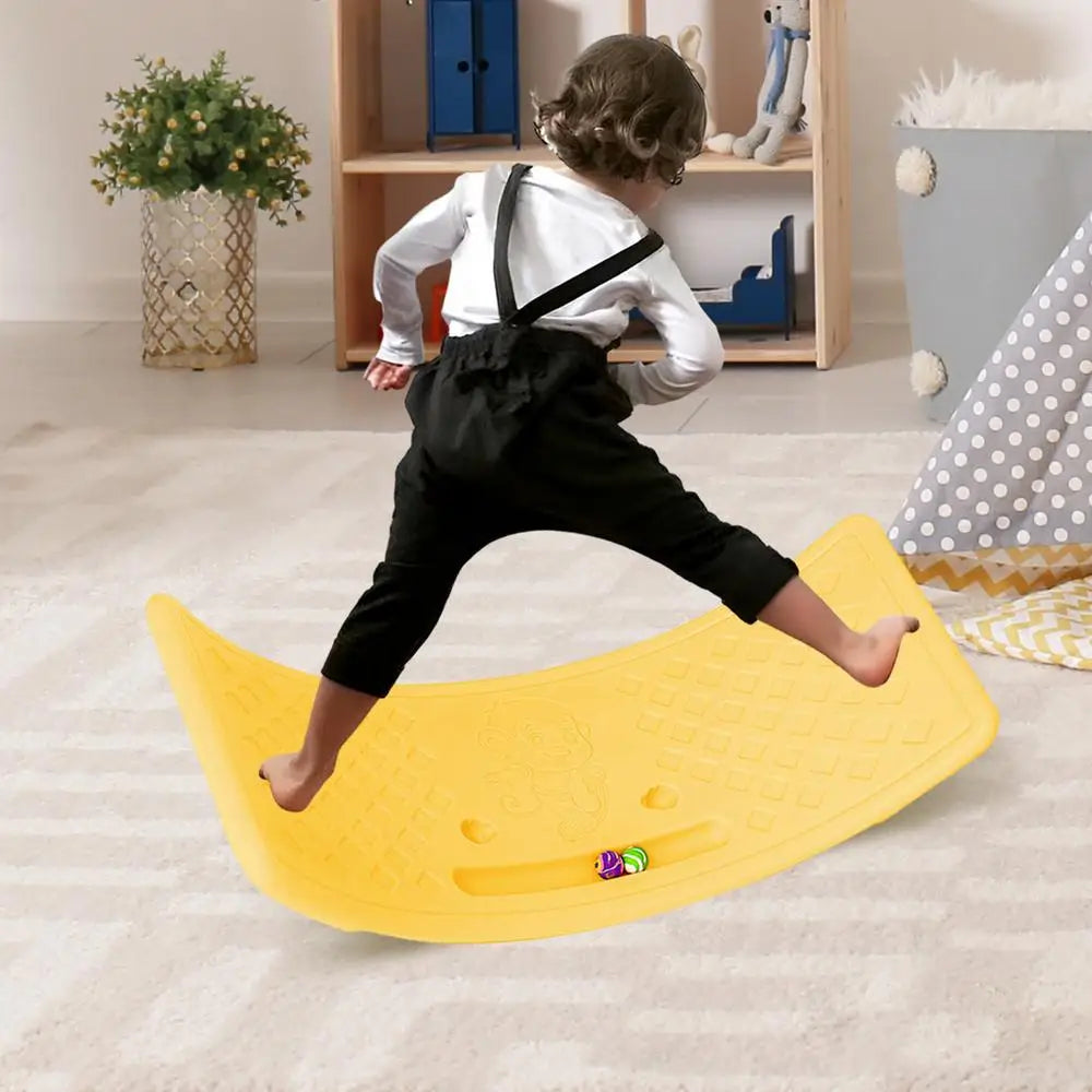 Kids Rocking Balance Seesaw Board Physical Coordination, balance, gross motor Training Equipment Game Teeterboard Play Toy Plate