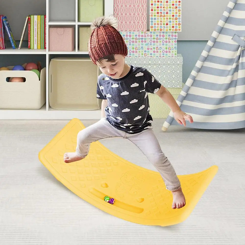 Kids Rocking Balance Seesaw Board Physical Coordination, balance, gross motor Training Equipment Game Teeterboard Play Toy Plate